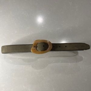 Women's Tan Belt with Gold Buckle